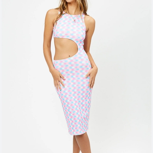 Frankie's Bikinis Twelve Terry Cut Out Dress - Picture 1 of 10